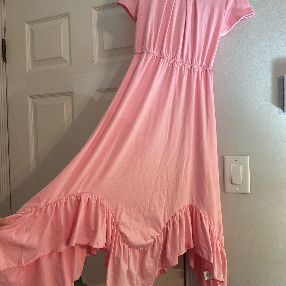 Lovely Pink Kids Dress with Ruffles